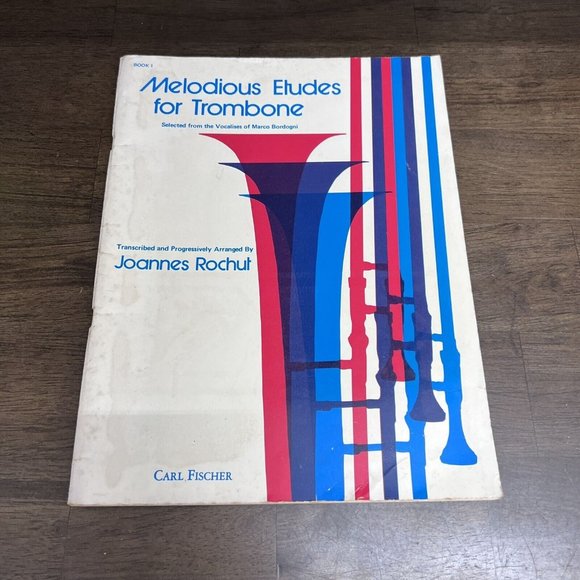 CARL FISCHER MELODIOUS ETUDES FOR TROMBONE SERIES BOOK 1 - Picture 1 of 6